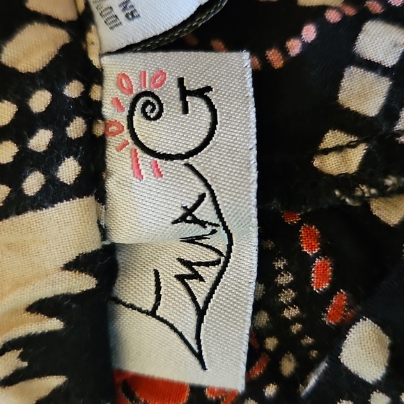 Vtg EMMA G Bohemian Ethnic Tribal Patterned Wide-Leg Cropped Pants - Picture 6 of 8